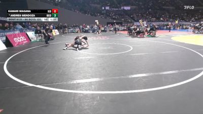 6A Boys 120 lbs Champ. Round 2 - Andres Mendoza, Newberg Boys vs Kamari Magana, North Salem Boys