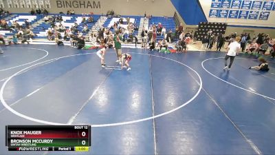 65-72 lbs Round 3 - Knox Mauger, Westlake vs Bronson McCurdy, Uintah Wrestling