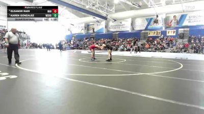 130 lbs Quarterfinal - Eleanor Radi, Manhattan vs Karen Gonzalez, Wichita-Southeast Hs