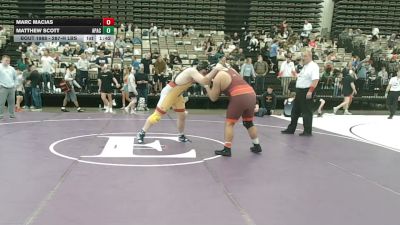 287-H lbs Quarterfinal - Marc Macias, . vs Matthew Scott, Apache