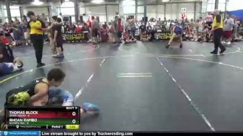 72 lbs Finals (8 Team) - Thomas Block, Death Squad vs Rhoan Rambo, Olympia Red