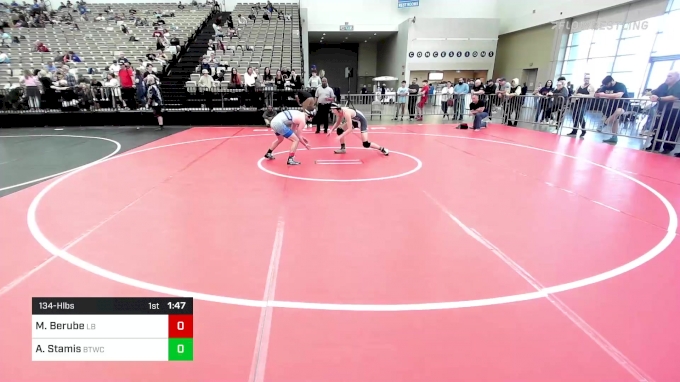 134-H lbs Round Of 32 - Michael Berube, Long Beach vs Athan Stamis ...