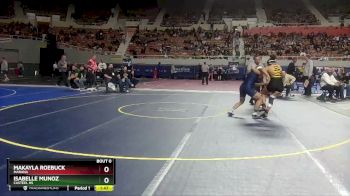 145 lbs Quarterfinal - Isabelle Munoz, Casteel HS vs Makayla Roebuck, Marana