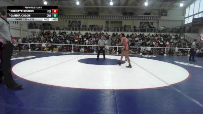 125 lbs 3rd Place Match - Brenaye Stubbs, Pittsburg Senior vs Gianna Colon, Castro Valley