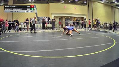 123 lbs Consi Of 16 #1 - April Godinez, Laguna Hills HS vs Serenity Rodriguez, Wasco Yourh Wrestling