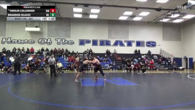 285 lbs Cons. Round 2 - Brandon Olacio, Delta College vs Knolin Callender, College Of Redwoods