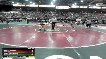 120 lbs Cons. Round 1 - Zora Dickinson, Idaho Falls vs Reiley Havens, Fruitland