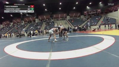 149 lbs Champ. Round 2 - Nico Pasienza, Cleary University vs Kristofer Arrey, Missouri Valley