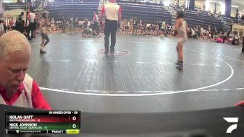 50 lbs Round 2 - Nolan Gatt, Backyard Brawlers vs Nick Johnson, Crystal Coast Grapplers