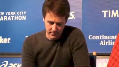 Edward Norton and Charity Press Conference - Norton on Running