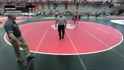 184 lbs Champ. Round 2 - Justin Wirtz, Coe vs Mataeo Blessing, Elmhurst University