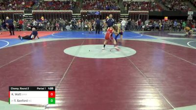 77 lbs Champ. Round 2 - Tucker Sanford, Williston Coyotes vs Keller Watt, North Montana Wrestling Club