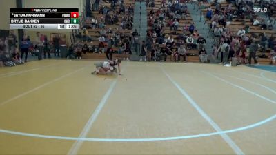 95 lbs Round 2 - Jayda Hormann, Summit Wrestling Academy vs Brylie Bakken, Outlaw Wrestling Club