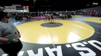 6A/5A Girls 170 Quarterfinal - Natalie Wilhoit, Tigard Girls vs Sage Thatcher, Ashland Girls