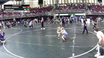 44-47 lbs Quarterfinal - Whitley Mazzulla, Hawks Wrestling Club (Lincoln) - Girls vs Joslyn Maly, Wahoo Wrestling Club