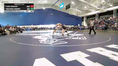 190 lbs Cons. Round 2 - Luke Gregory, Shawnee Mission Northwest vs Brayden Jokerst, Olathe North