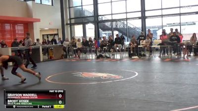 J-7 lbs Quarterfinal - Brody Hosek, Belle Plaine Wrestling vs Grayson Waddell, Mcdominate Training Center