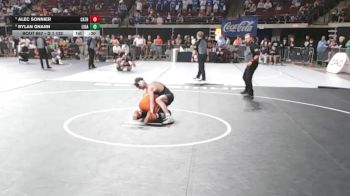 D 1 132 lbs Cons. Round 5 - Alec Sonnier, Catholic - B.R. vs Rylan Gnann, Live Oak