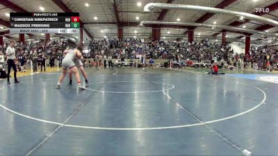 215 lbs Cons. Round 2 - Maddox Frerking, Bishop Gorman HS vs Christian Kirkpatrick, Bishop Gorman HS