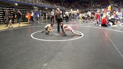 75 lbs Round Of 32 - Chase Secrist, Peters Township vs Cameron Curtis, Milton