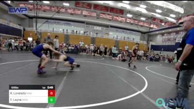 126 lbs Consi Of 4 - Ronnie Lovelady, Noble Takedown Club vs Tucker Layne, Midwest City Bombers Youth Wrestling Club