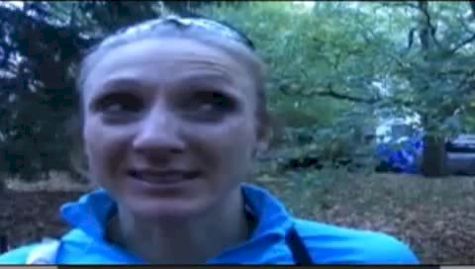 Paula Radcliffe after ING New York City Marathon 2009
