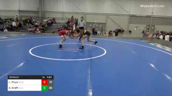 80 lbs Prelims - Lizzy Pryor, Sooners Crimson vs Amerie Kraft, OK Supergirls Blue