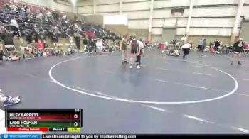 119 lbs Round 2 (4 Team) - Ladd Holman, Utah Black vs Riley Barrett, Warriors Of Christ