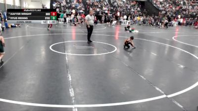 37 lbs Cons. Semi - Titus Reding, Bryan Youth Wrestling Club vs Xavyer Wright, Mid West Destroyers
