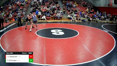 172 lbs Cons. Round 3 - Julien Sepelyak, Plum Hs vs Tanner Flickinger, River Valley Hs