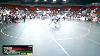 127 lbs 3rd Place Match - Ava Babbs, Team Tortorice vs Faith Burgess, Team Donahoe Wrestling Club