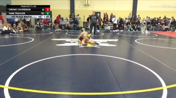 65 lbs 1st Place Match - Sam Traxler, Pinnacle Wrestling Club vs Drake Cooreman, MN Elite
