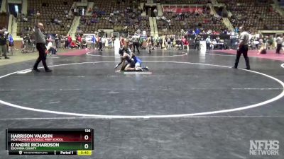 126 lbs Cons. Round 3 - D`Andre Richardson, Escambia County vs Harrison Vaughn, Montgomery Catholic Prep School