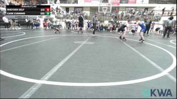 85 lbs Consi Of 4 - Rheyden Self, Lone Grove Takedown Club vs Cade Cummins, Choctaw Ironman