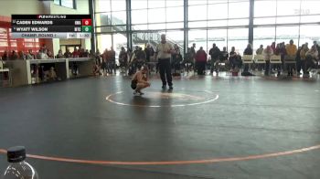 120 lbs Champ. Round 1 - Wyatt Wilson, McDominate Training Center vs Caden Edwards, Hawkeye Wrestling Academy