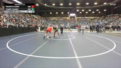 190 lbs Quarterfinal - Gabby Chaney, DeSoto Hs vs Makayla Cadet, Topeka - Highland Park HS