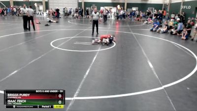 55 lbs Cons. Round 3 - Briggs Purdy, Chamberlain vs Isaac Finch, CWC Thunder