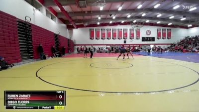 285 lbs Champ. Round 2 - Diego Flores, Cerritos College vs Ruben Zarate, Utah Tech University