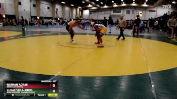 197 lbs Cons. Round 3 - Lukas Villalobos, Northeastern Junior College vs Nathan Adras, Briar Cliff (Iowa)