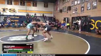 220 lbs Quarterfinal - Alejandro Hernandez, Western vs Hector Haro, Cathedral City