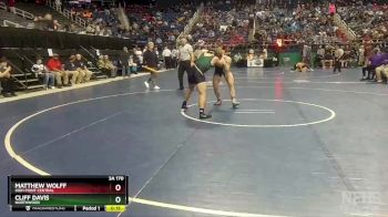 3A 170 lbs Cons. Round 1 - Cliff Davis, Northwood vs Matthew Wolff, High Point Central