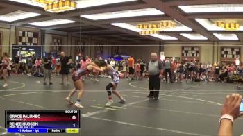 110 lbs Placement - Grace Palumbo, PinkWave vs Renee Hudson, MGW- Blue Raz