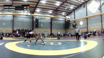 150 lbs Cons. Round 3 - Jacob Alvarez, IC Catholic Prep vs Brody Bauman, Perrysburg