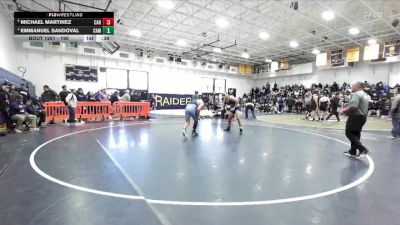 190 lbs Quarterfinal - Michael Martinez, Carter vs Emmanuel Sandoval, Camarillo