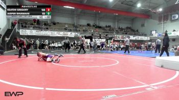 64 lbs Semifinal - Keaton Gregory, Vian Wrestling Club vs Jasper Shuemake, Viking Wrestling Club