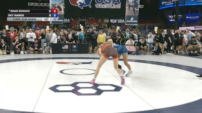 100 lbs Cons. Sub-semis - Noah Kovach, Texas vs Sky Ramos, Hawaii