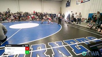 92-98 lbs Rr Rnd 2 - Caleb Miller, Fort Gibson Youth Wrestling vs Elijah Lake, R.A.W.