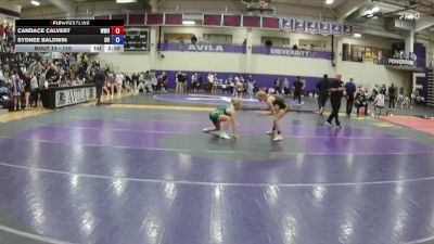 110 lbs Champ. Round 1 - Candace Calvert, William Woods vs Sydnee Baldwin, Ottawa University