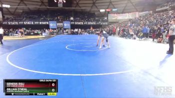 Girls 3A/4A 125 Cons. Round 4 - Gillian O`Neal, Auburn Riverside (Girls) vs Genesis Egli, Oak Harbor (Girls)