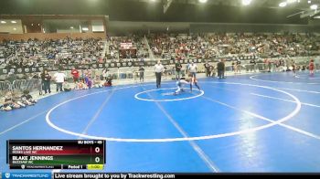 45 lbs Semifinal - Santos Hernandez, Moses Lake WC vs Blake Jennings, Buzzsaw WC